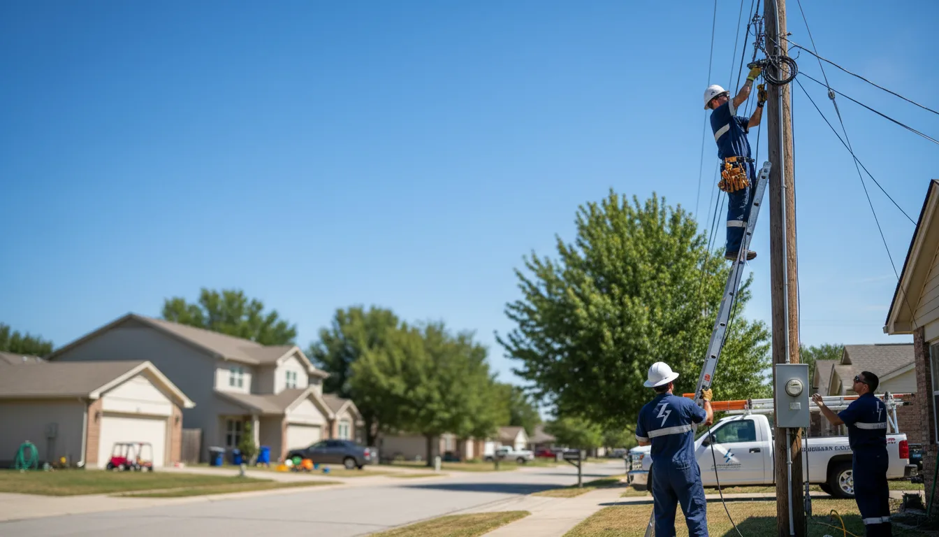 Residential electrician providing installation services in Valley Park, MO